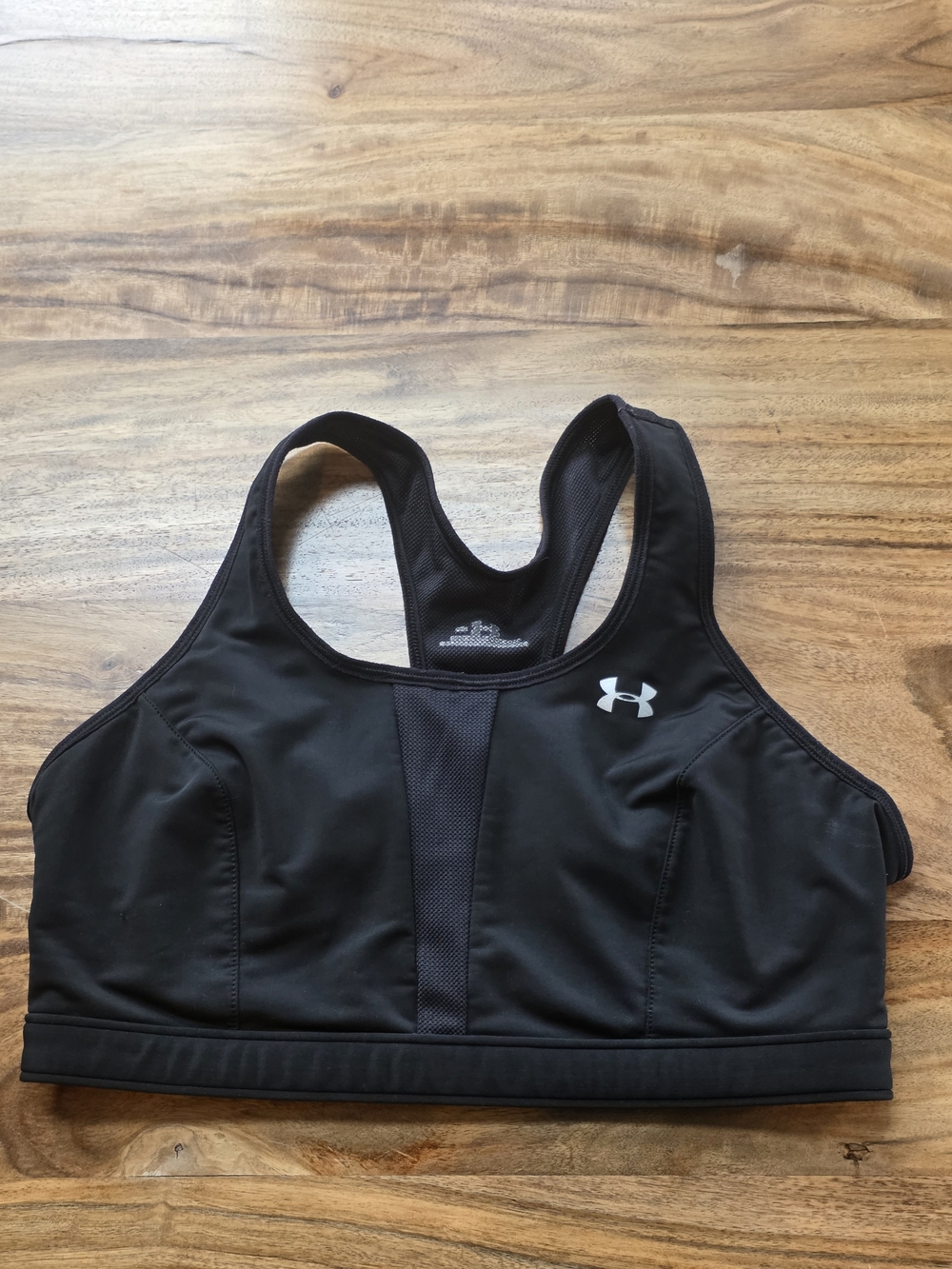 Under Armour HeatGear Racerback Sports Bra Black- Women's Medium